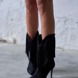 AMORA BLACK SUEDE BOOTS