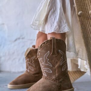 ANESY SAND SUEDE BOOTS