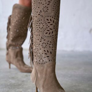 BRION MINK SUEDE BOOTS