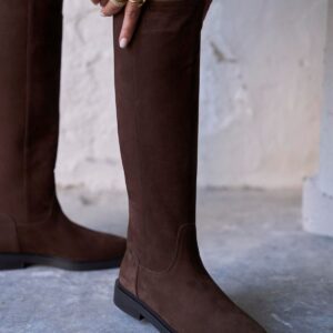 FLOVA BROWN SUEDE BOOTS