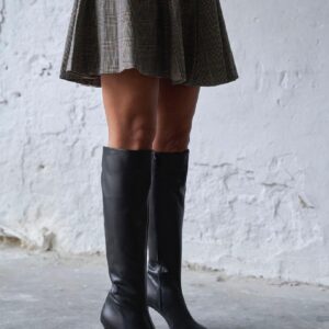 KONG BLACK LEATHER BOOTS