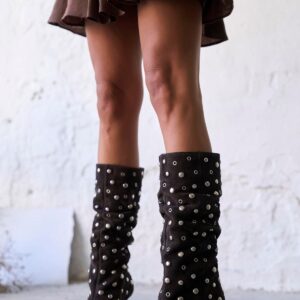 NIANG BROWN SUEDE BOOTS