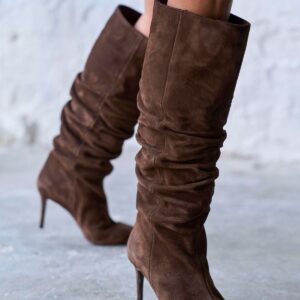 NOIRE BROWN SUEDE BOOTS