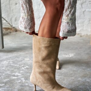 POTTER HONEY SUEDE BOOTS