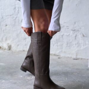 SAINTS XL BROWN LEATHER BOOTS