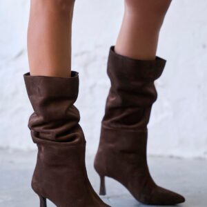 SETLA BROWN SUEDE BOOTS
