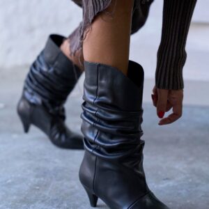 SEOUL BLACK LEATHER BOOTS