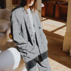 OVERSIZE PINSTRIPE BLAZER