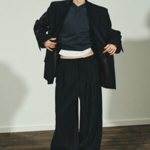 PINSTRIPE BLAZER WITH POCKETS