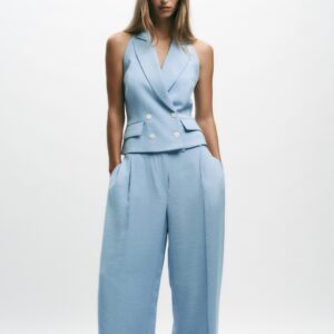 HALTER DOUBLE-BREASTED WAISTCOAT