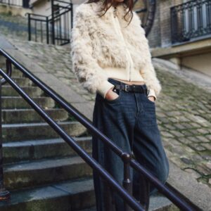 FAUX FUR BOMBER JACKET