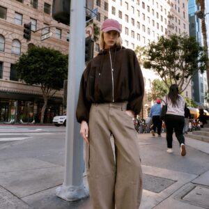 OVERSIZED SOFT HOODED BOMBER JACKET