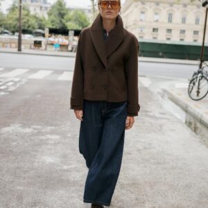 DOUBLE-BREASTED SHORT COAT