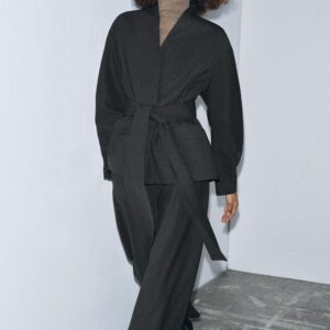 ZW COLLECTION WOOL BLEND KIMONO BLAZER