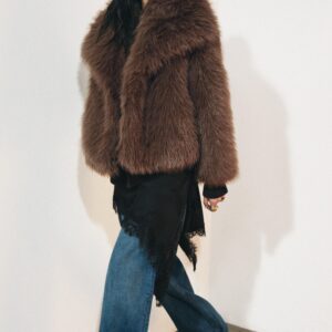 SHORT FAUX FUR COAT ZW COLLECTION