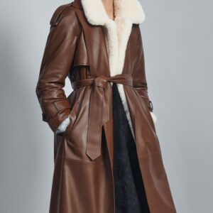 LONG 100% LEATHER TRENCH COAT ZW COLLECTION LIMITED EDITION