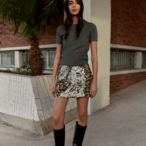 SHORT SLEEVE SOFT-TOUCH KNIT JUMPER