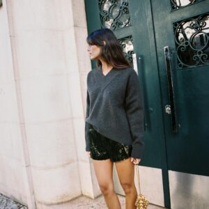 KNIT V-NECK JUMPER