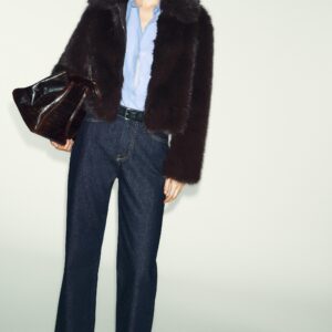 FAUX FUR COLLAR JACKET