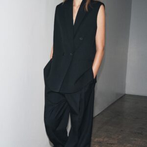 ZW COLLECTION OVERSIZE DOUBLE-BREASTED WAISTCOAT