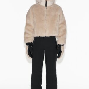 SHORT FAUX FUR HOODED COAT RECCO® TECHNOLOGY SKI COLLECTION