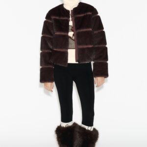 SHORT FAUX FUR COAT HEIQ XREFLEX™ SKI COLLECTION