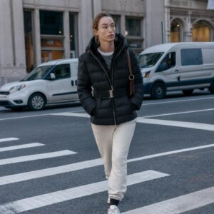 WATER-REPELLENT WINDPROOF FITTED SHORT ANORAK