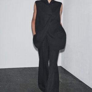 LINEN BLEND WAISTCOAT ZW COLLECTION