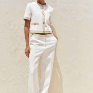 CONTRAST SHORT SLEEVE BLAZER