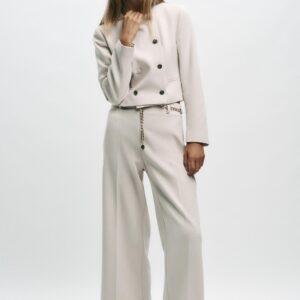 SHORT DOUBLE-BREASTED BLAZER