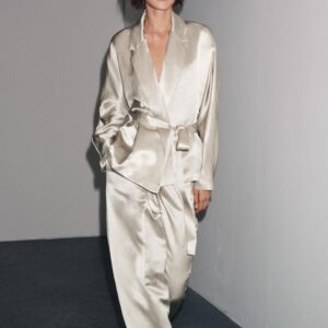 ZW COLLECTION LIMITED EDITION SATIN BELTED BLAZER