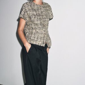 TEXTURED WAISTCOAT WITH BUTTONS ZW COLLECTION