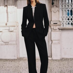 INVERTED LAPEL BLAZER