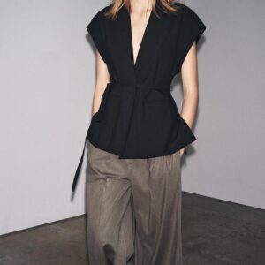 ZW COLLECTION BELTED WAISTCOAT