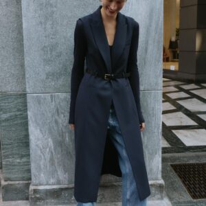 LONG WAISTCOAT WITH BELT