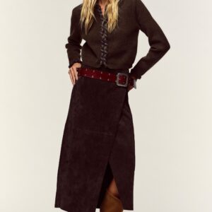 CARDIGAN WITH INTERWOVEN TRIMS