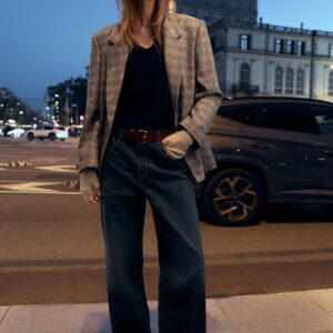 OVERSIZED CHECK BLAZER