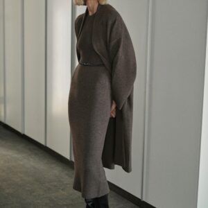 MIDI DRESS WITH BELT