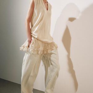 LONG COMBINED KNIT WAISTCOAT