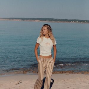 TEXT PRINT RUSTIC T-SHIRT