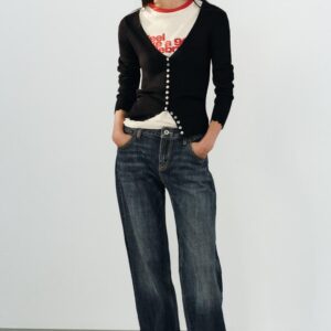V-NECK KNIT CARDIGAN