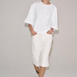 COTTON BUTTON T-SHIRT