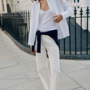 100% COTTON BUTTON-UP SHIRT