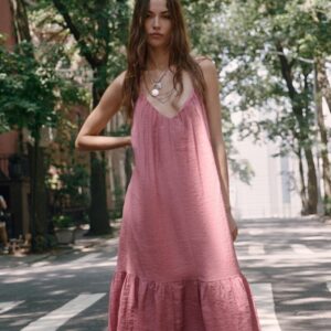 VOLUMINOUS MIDI DRESS