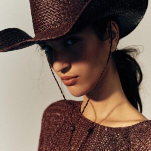 100% RAFFIA COWBOY HAT