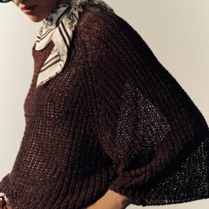 PAISLEY PRINT BEADED SCARF