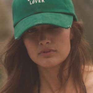 EMBROIDERED TEXT TWILL CAP