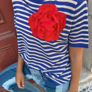 FABRIC FLOWER BROOCH