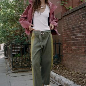 CONTRAST TROUSERS