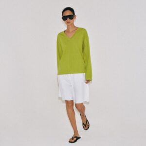COTTON V-NECK T-SHIRT